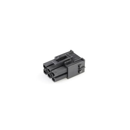 Molex Mega-Fit Recpt  Hsg  Dlr 6Ckt Blk 1716920206